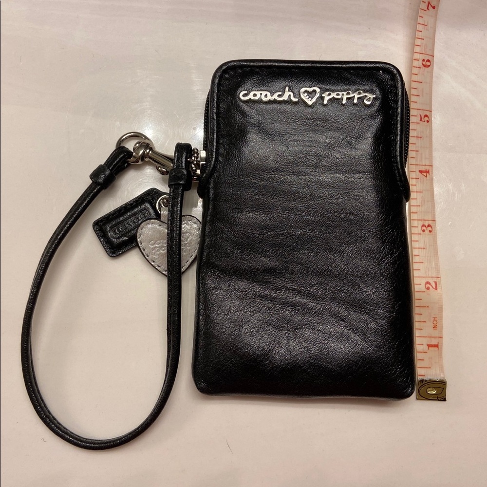 Coach Poppy Leather Universal Case Wristlet 60965